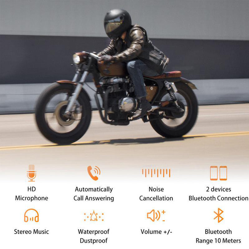 Motorcycle Helmet Bluetooth Headset – Communication and Music Streaming