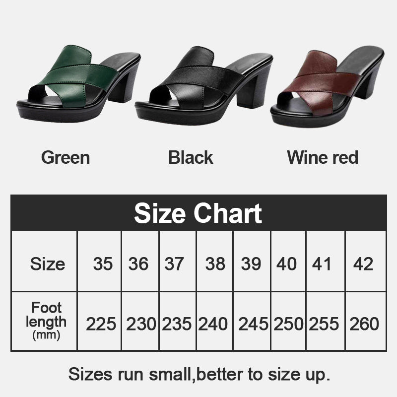 Block Heel Sandals on a Platform
