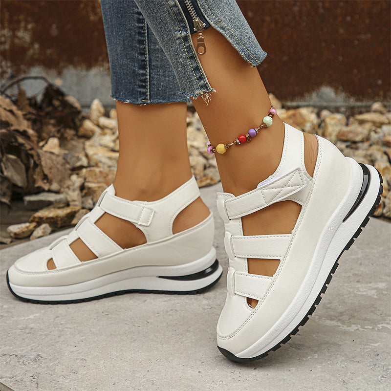 Velcro Closure Platform Sandal Sneakers