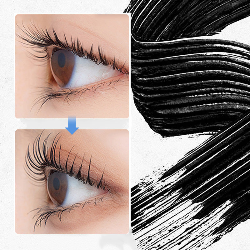Waterproof 3D Curling Fiber Mascara – Metal Brush for Volume & Lift