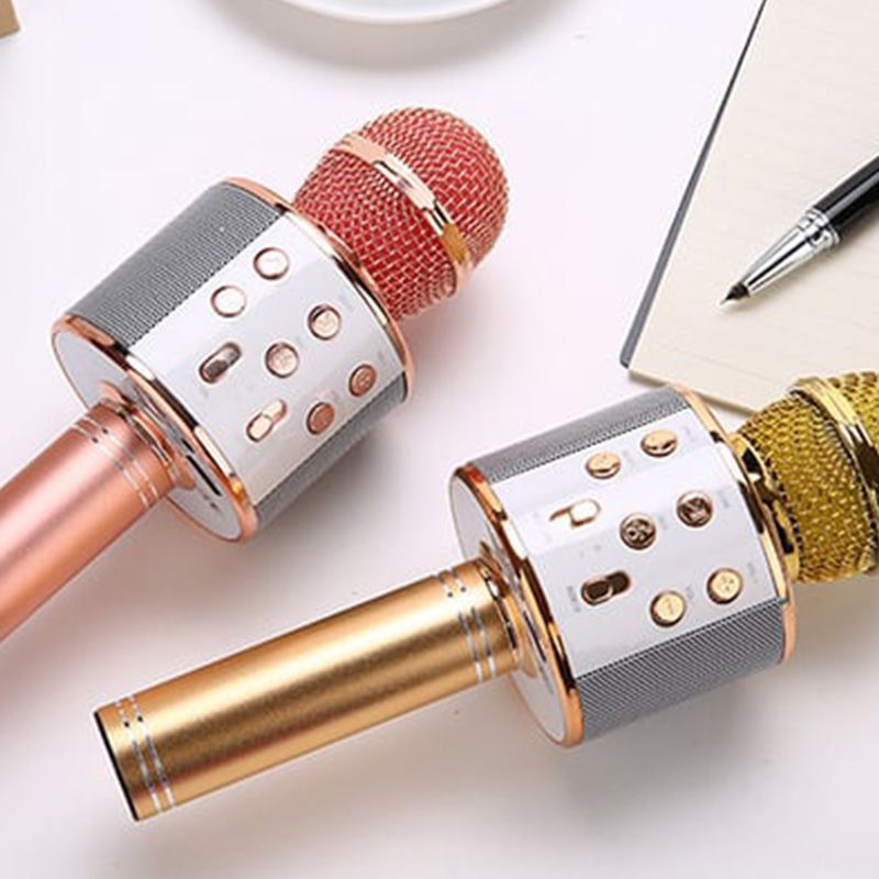 Bluetooth Karaoke Microphone with Speaker - Wireless Design