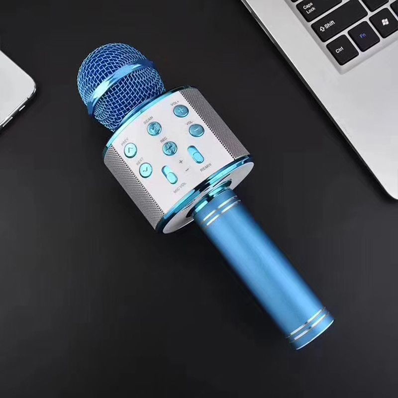 Bluetooth Karaoke Microphone with Built-in Speaker