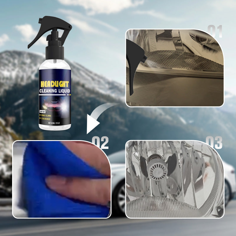 Car Headlight Cleaning Solution for Bright and Polished Lights