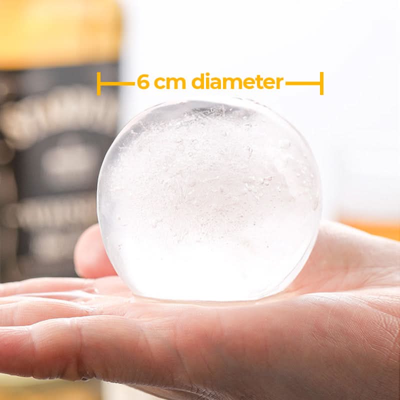 Round Silicone Ice Sphere Mold 6 cm – Perfect for Whiskey and Cocktails
