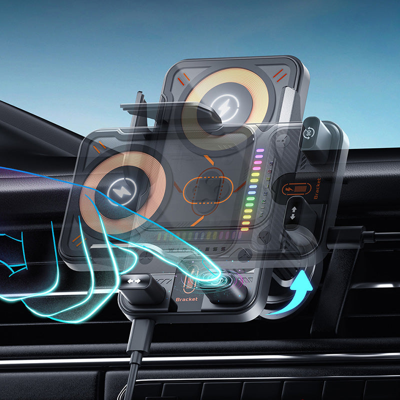 Wireless Charging Car Mount for Smartphones