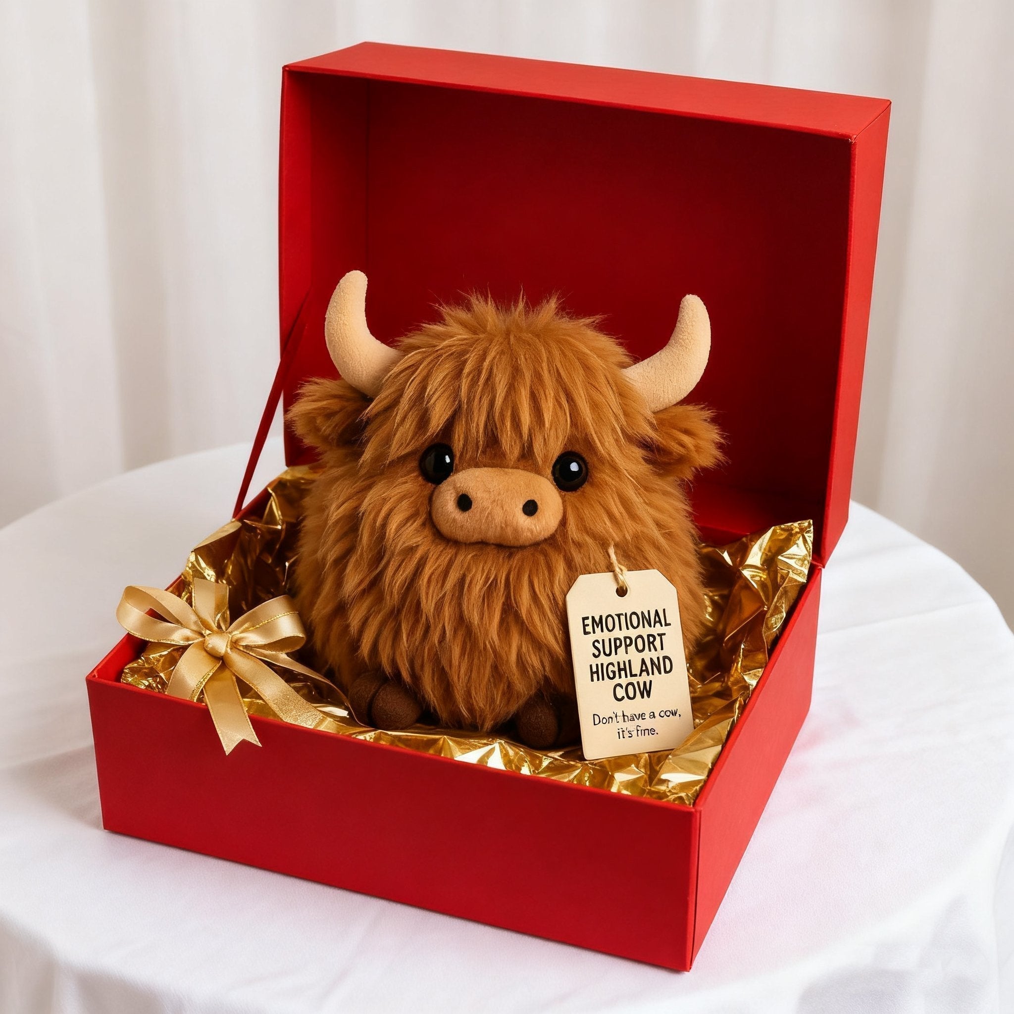 Soft Highland Cow Plush Toy – Comfort Companion