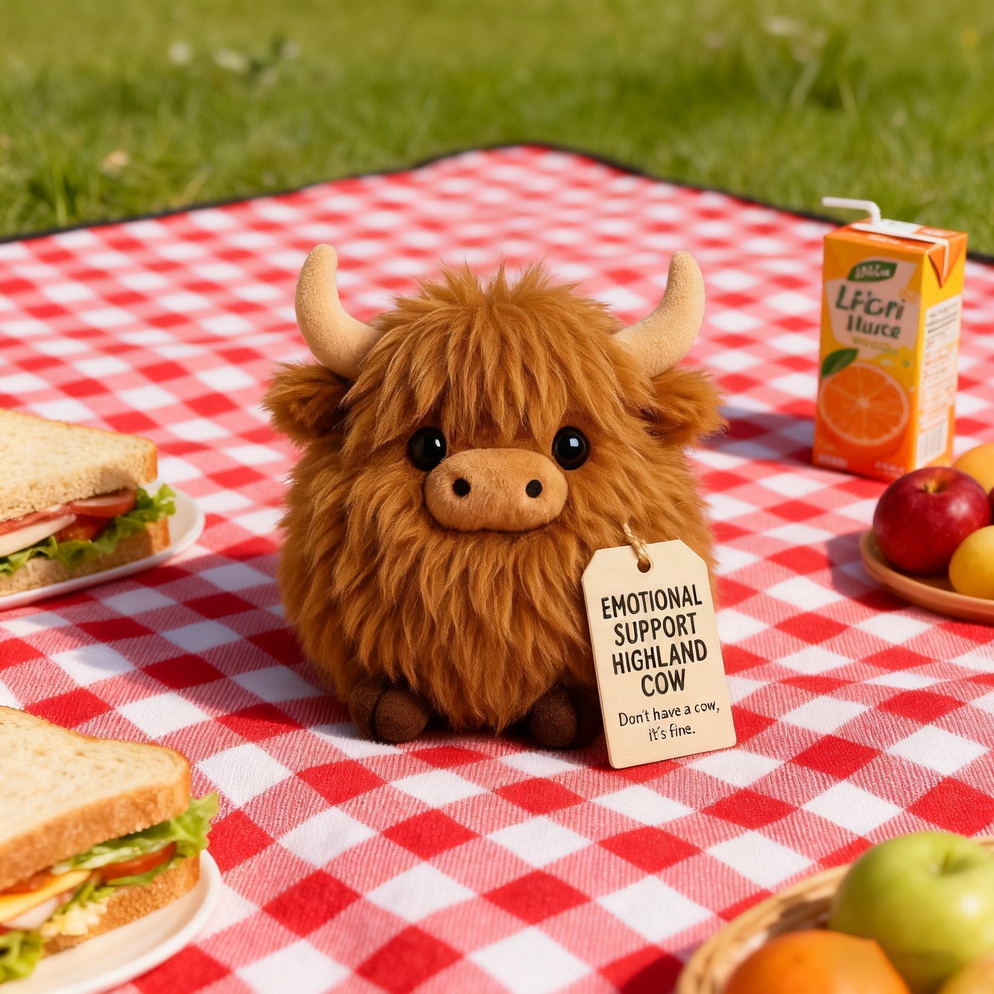 Soft Highland Cow Plush Toy – Comfort Companion