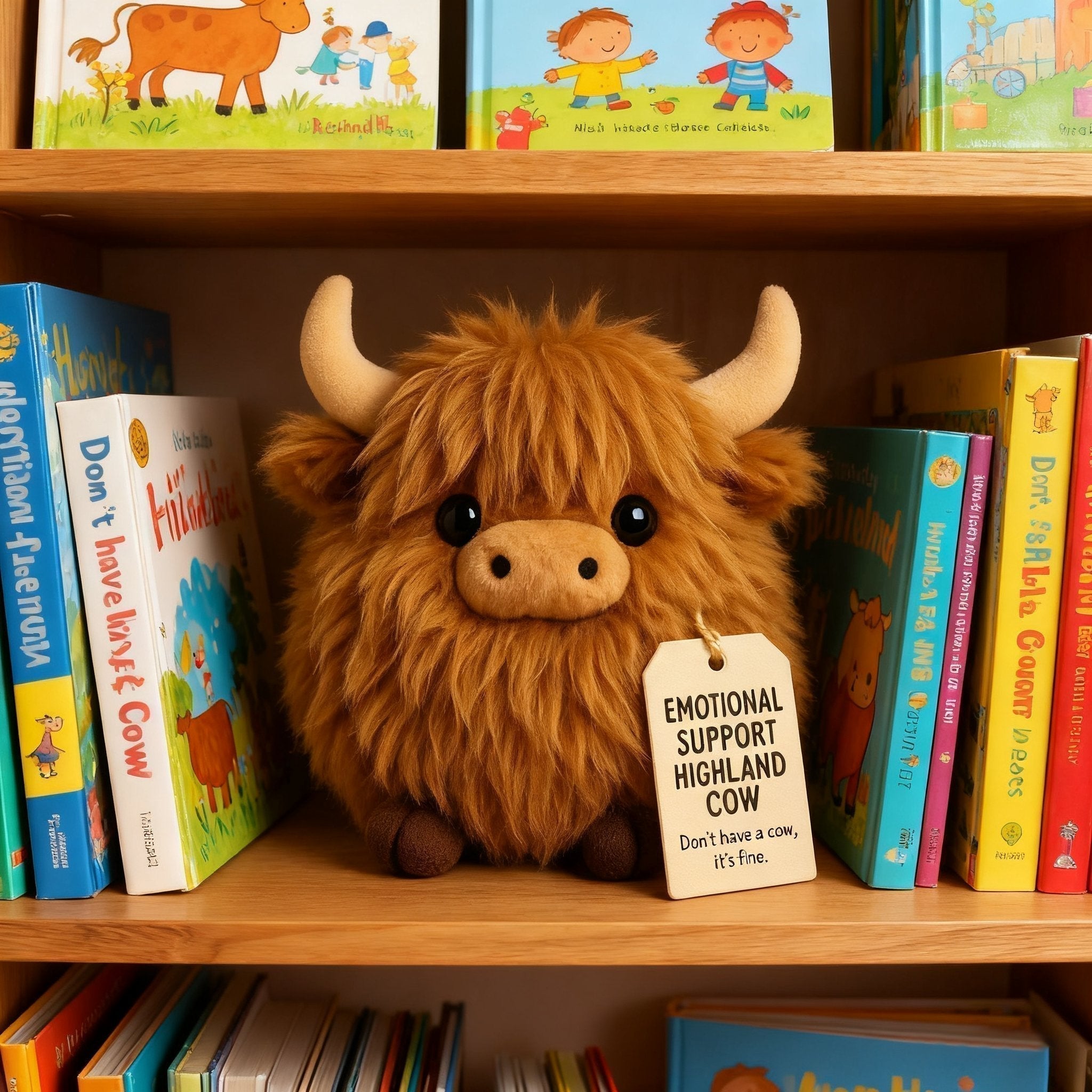 Soft Highland Cow Plush Toy – Comfort Companion