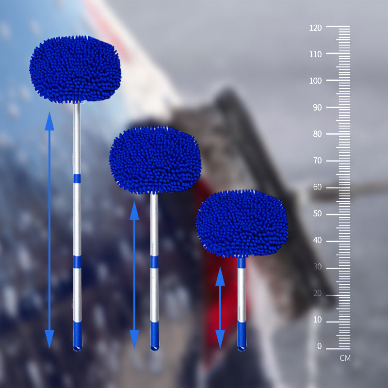 Aluminum Telescoping Car Wash Mop with Microfiber Cleaning Brush