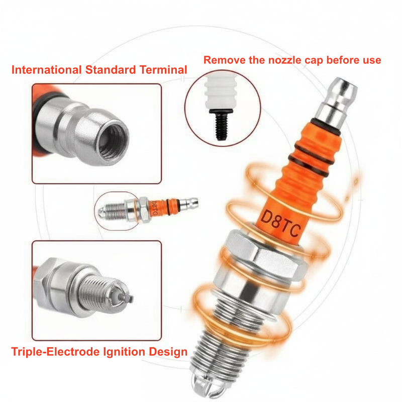 High Performance Spark Plug with Three Electrode Configuration