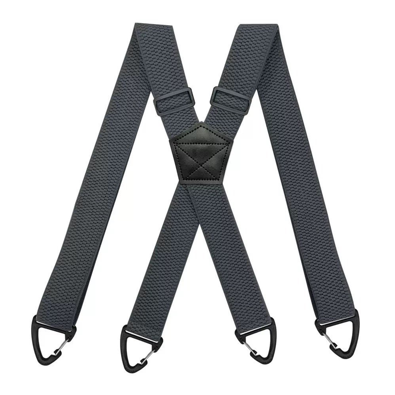 Adjustable X-Back and Y-Shape Hook Clip Suspenders for Men