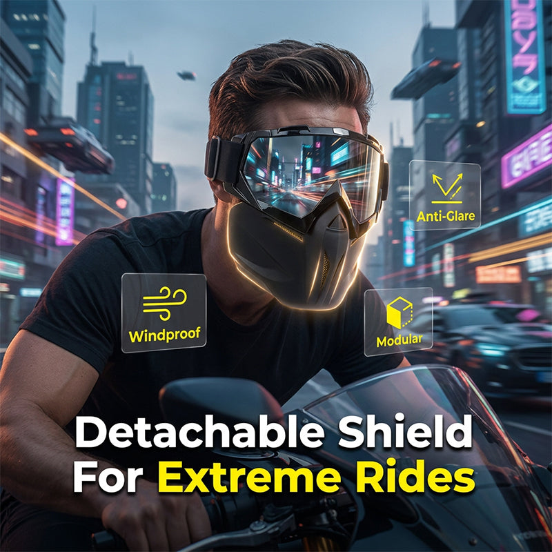 Face Shield for Welding with Removable Goggles and Air Vents