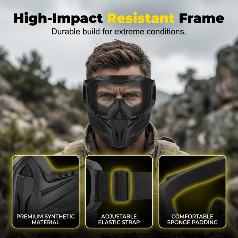 Face Shield for Welding with Removable Goggles and Air Vents