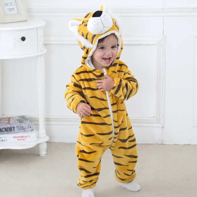 Cozy Critter Fleece Jumpsuit for Infants
