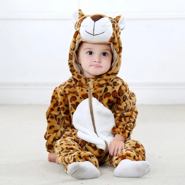 Cozy Critter Fleece Jumpsuit for Infants