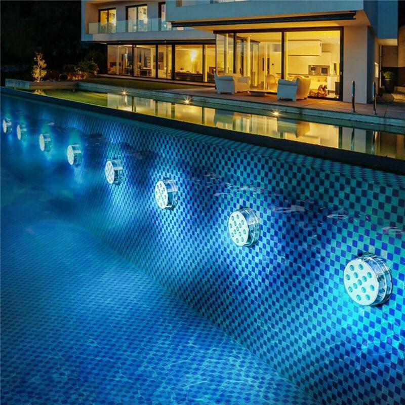 Remote-Controlled Waterproof Pool Lights – 13 LED Bulbs