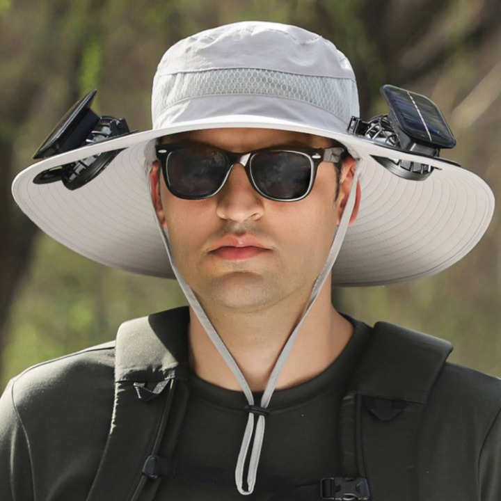 Solar-Powered Cooling Hut with Fan and UV Protection