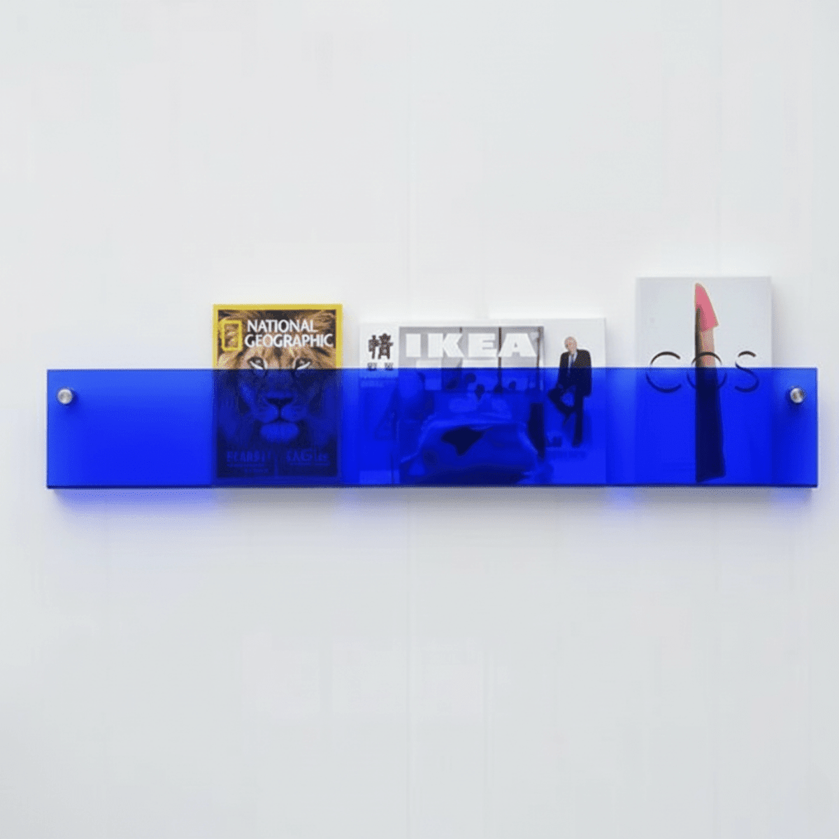 Magazine Holder Wall Shelf in Acrylic Material