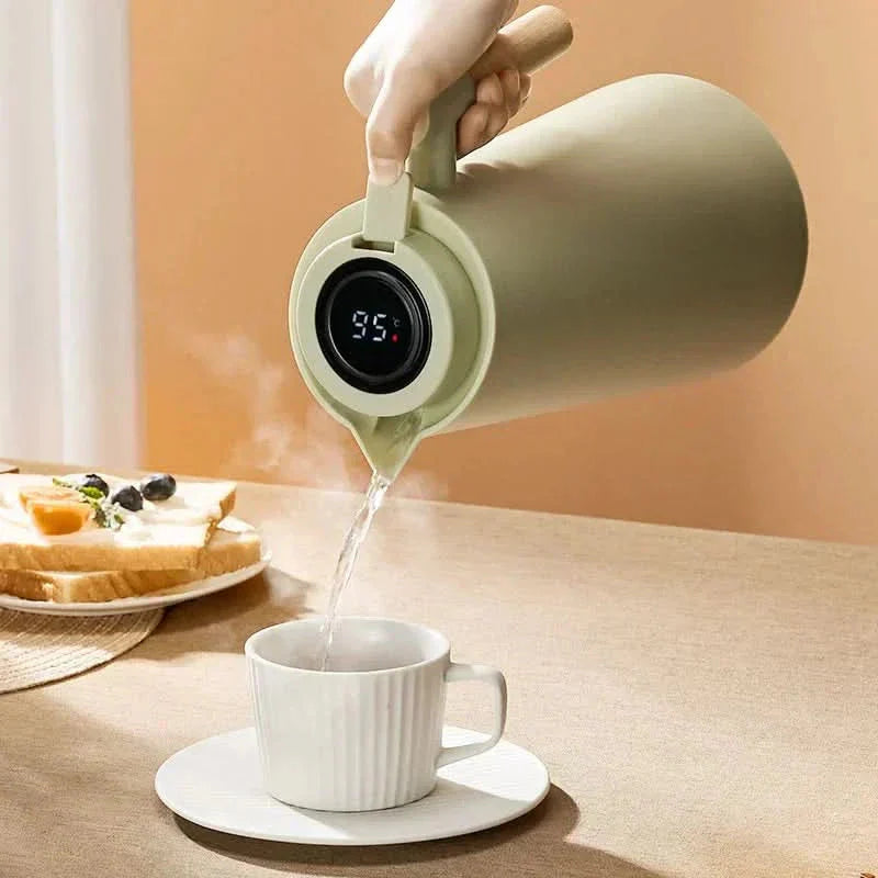 1L Insulated Flask with Digital Temperature Monitor
