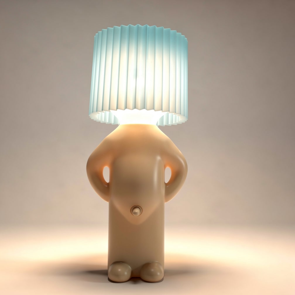 Charming LED Table Lamp | Playful Nightstand Illumination