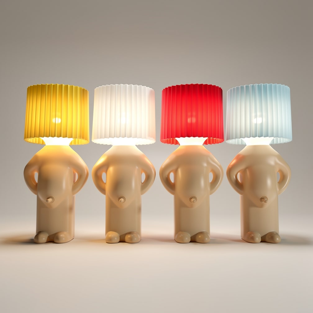 Charming LED Table Lamp | Playful Nightstand Illumination