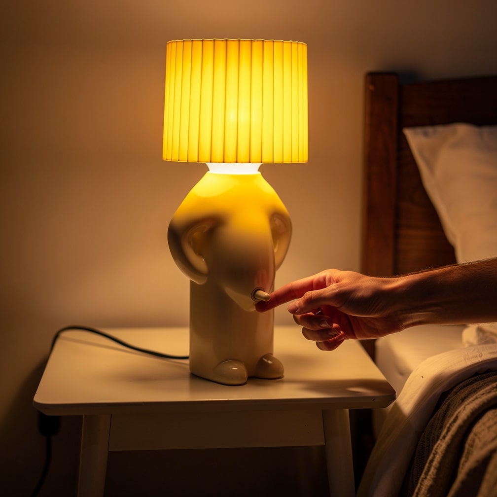 Charming LED Table Lamp | Playful Nightstand Illumination