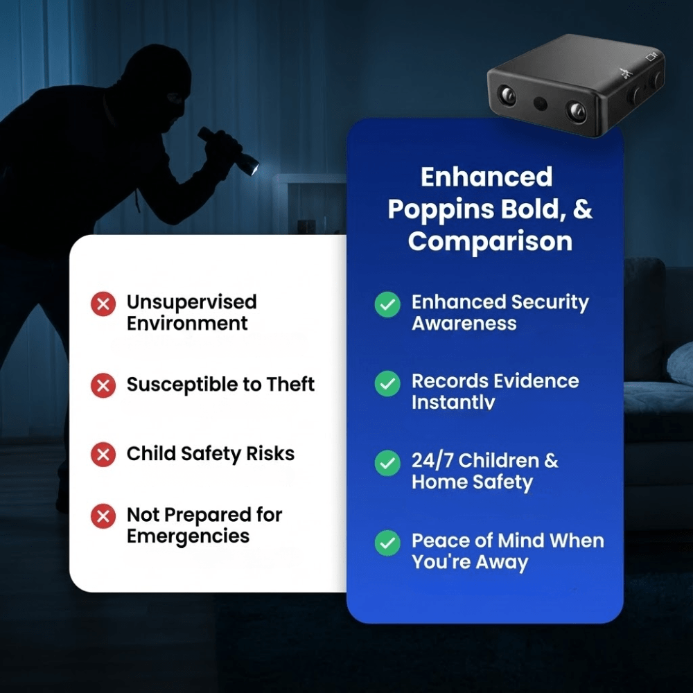 Battery-Powered Surveillance Camera with HD Video and Night Vision