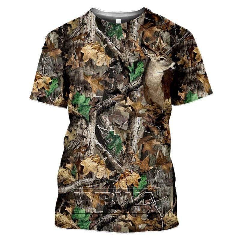 Camouflage T-Shirt for Outdoor Hunting Activities