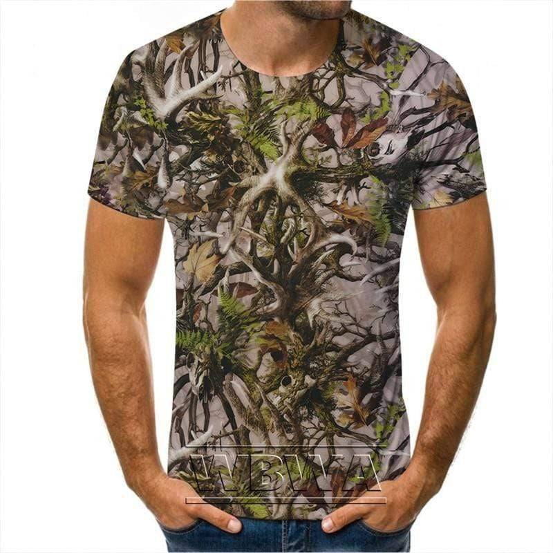 Camouflage T-Shirt for Outdoor Hunting Activities