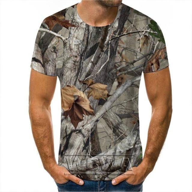 Camouflage T-Shirt for Outdoor Hunting Activities