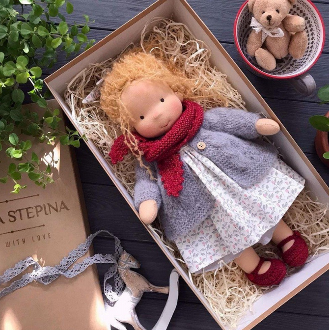 Organic Soft Doll for Emotional Growth – Handmade Waldorf Style