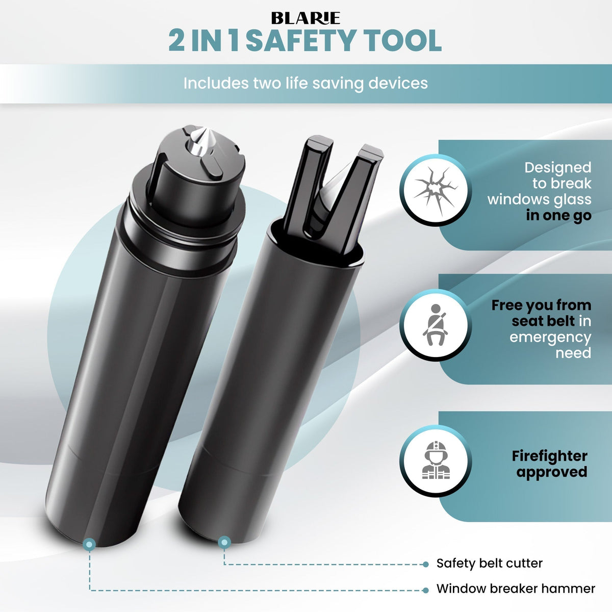Car Escape Tool – Compact Safety Hammer and Window Breaker for Emergencies