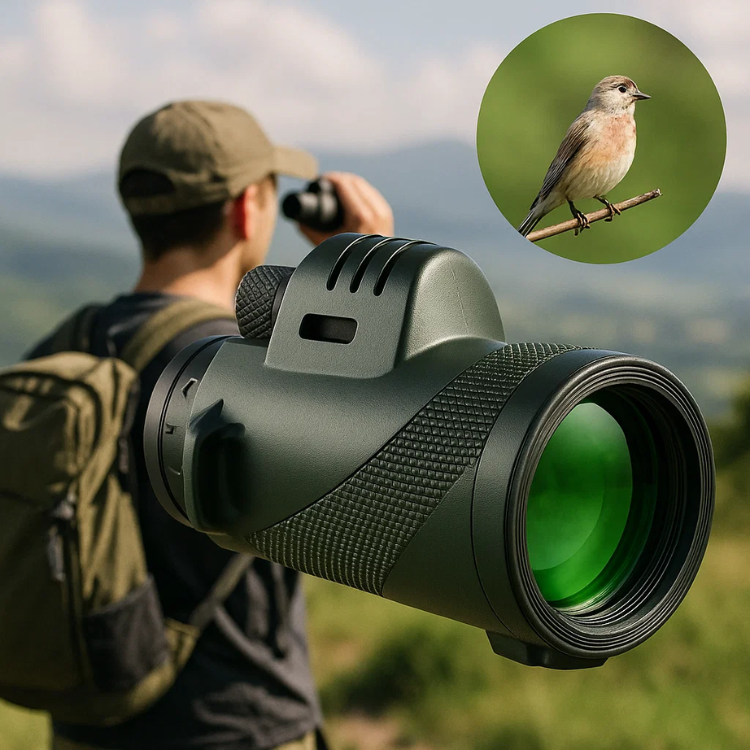 Compact 600x Zoom Monocular with HD Lens – Lightweight Scope for Travel, Hiking & Wildlife
