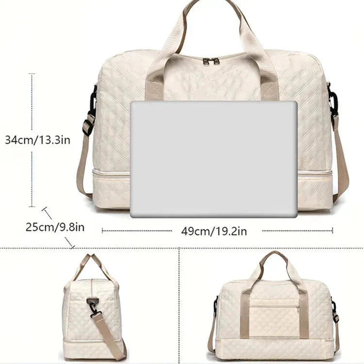Travel Tote with Separate Shoe Storage – Stay Organized