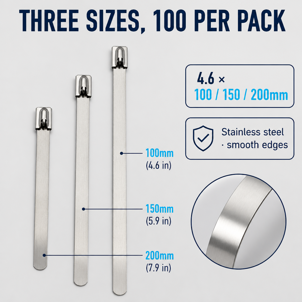 TitanGrip™ — Lock Cables, Pipes & Gear Tight Where Plastic Ties Snap
