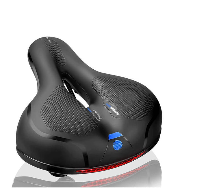 Gel-Padded Bicycle Seat with Shock Absorption Features