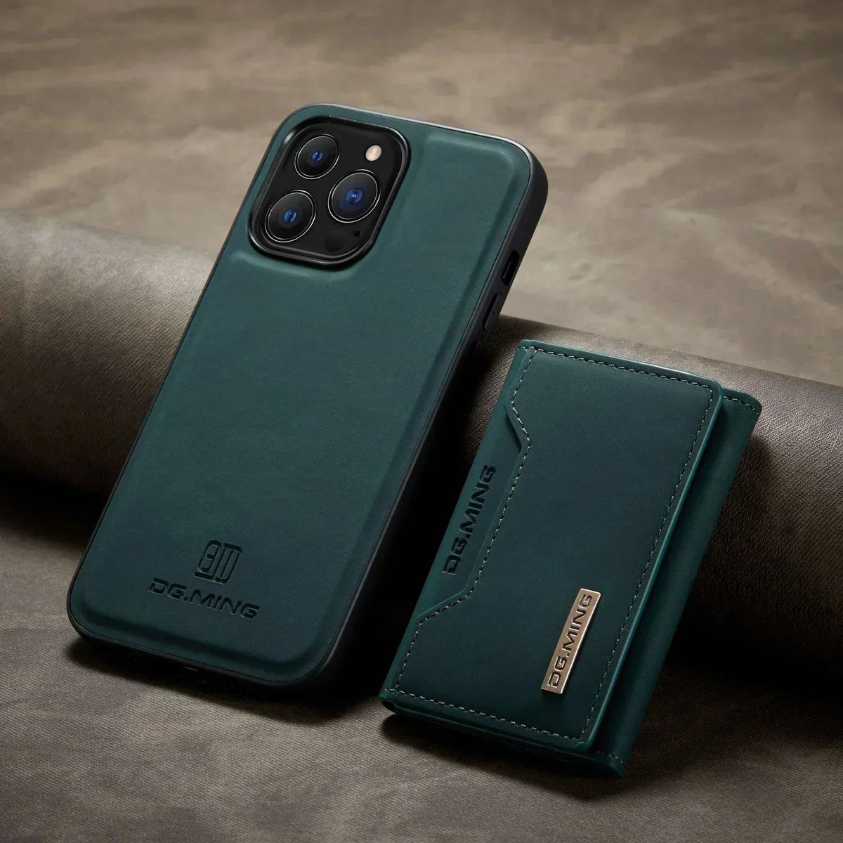 Detachable Leather Phone Case with Wallet and Kickstand for iPhone