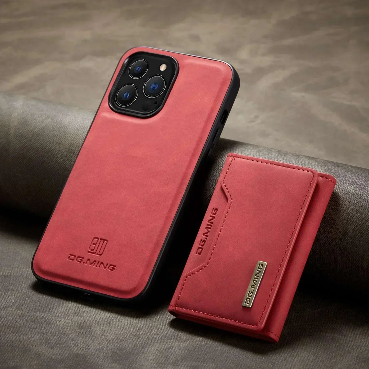Detachable Leather Phone Case with Wallet and Kickstand for iPhone