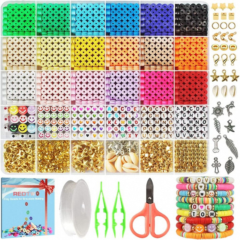 Bead and Charm Craft Set with 5520 Beads and 550 Charms
