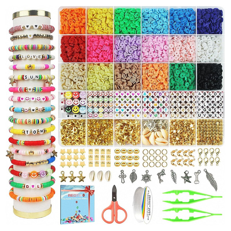 Bead and Charm Craft Set with 5520 Beads and 550 Charms
