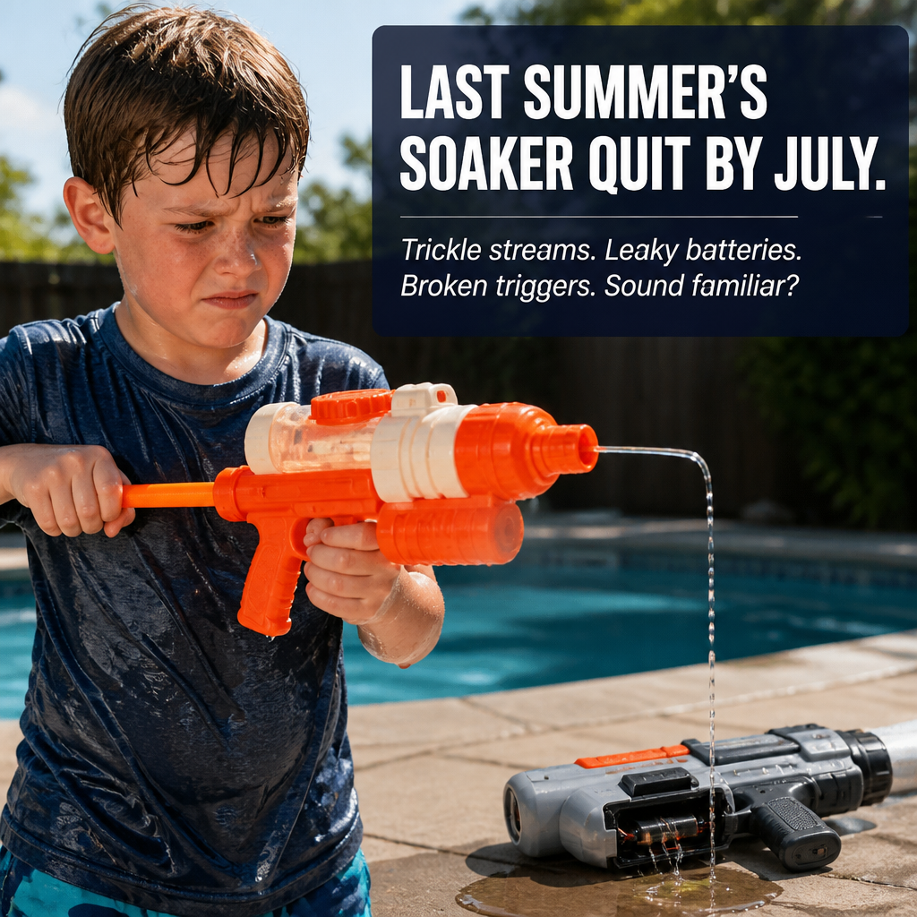 ThunderSplash™ — Soak Your Backyard Without Pumping, USB-C Powered & Muzzle-Flash Lights