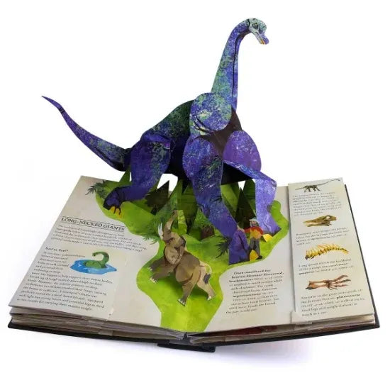 Hardcover 3D Dinosaur Book Featuring Sea Creatures and Learning Facts