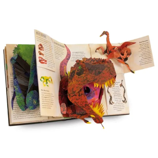 Hardcover 3D Dinosaur Book Featuring Sea Creatures and Learning Facts