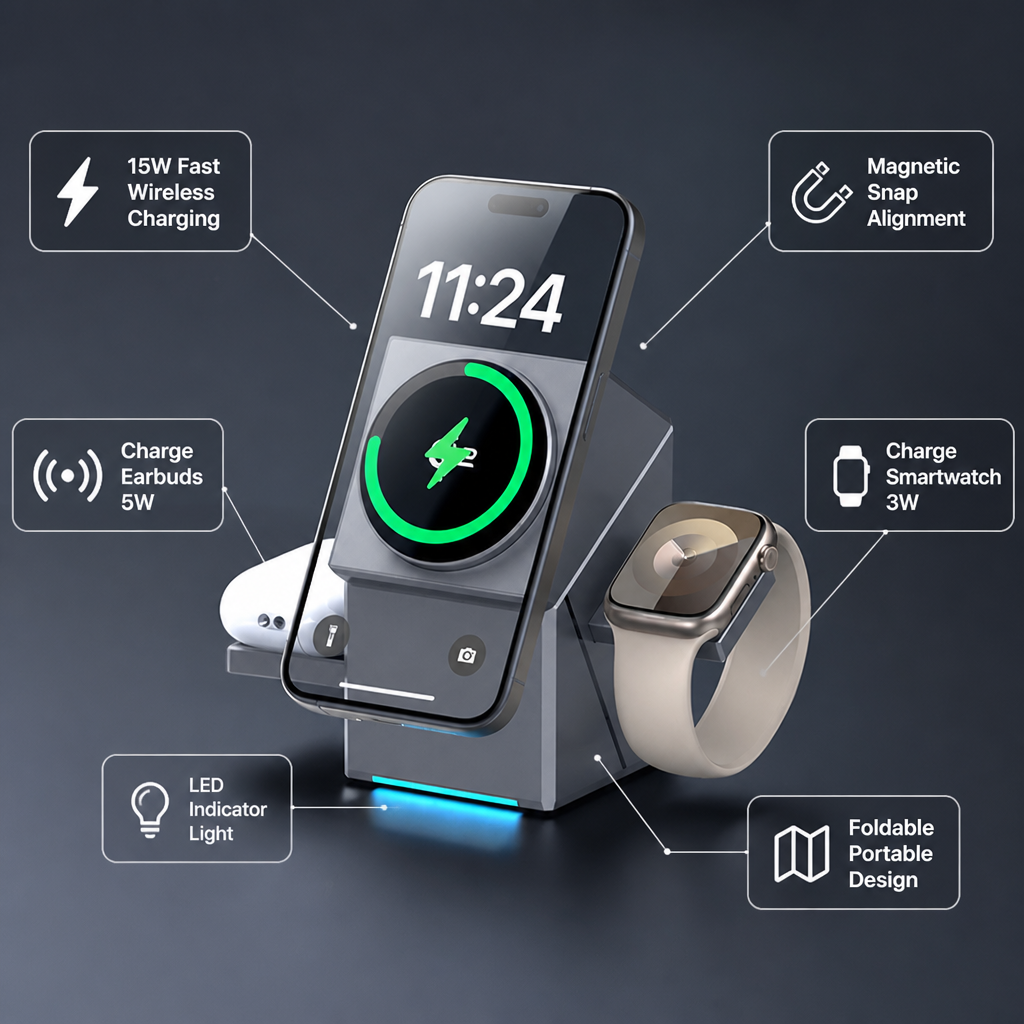 Voltique™ — Power Every Device Instantly with Zero Clutter and Total Freedom