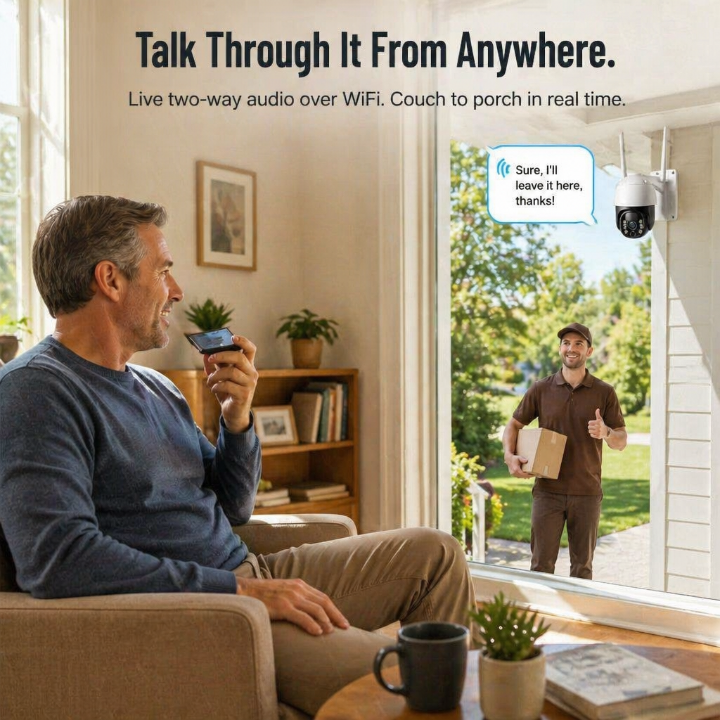 SolarSentry™ Wireless Outdoor Camera — Monitor Every Blind Spot Around the Clock, No Cables, No Fees