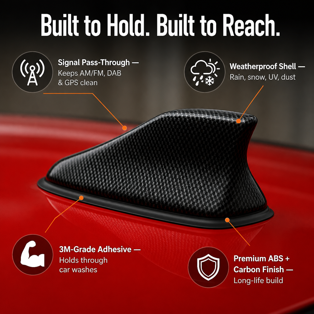 PulseFin™ — Replace Your Ugly Whip Antenna with the Sleek Factory Shark-Fin Style