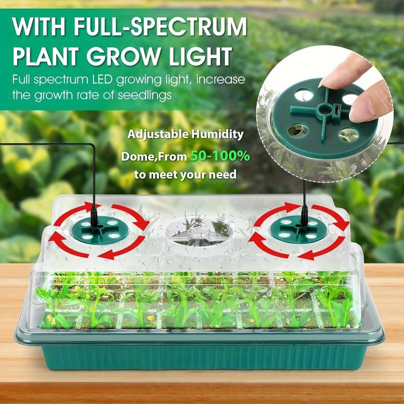 LED Grow Light Kit for Indoor Plants – Includes Hood & 4 Packs of 24 Cells
