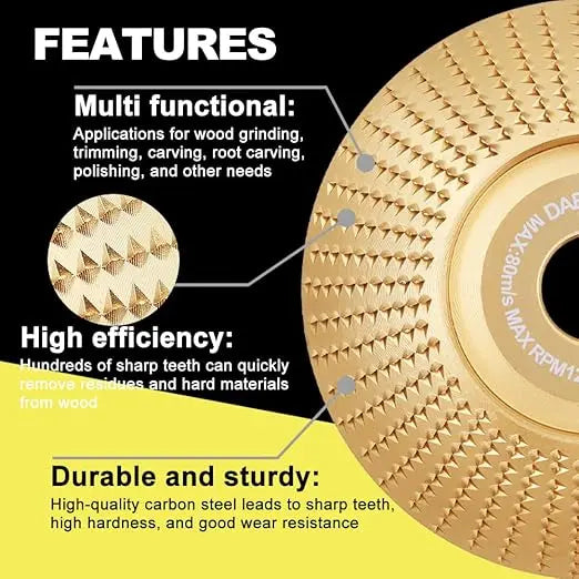 TimberEdge™ 3-Piece Wood Carving Disc Set — Unleash Flawless Precision and Effortless Control in Every Cut
