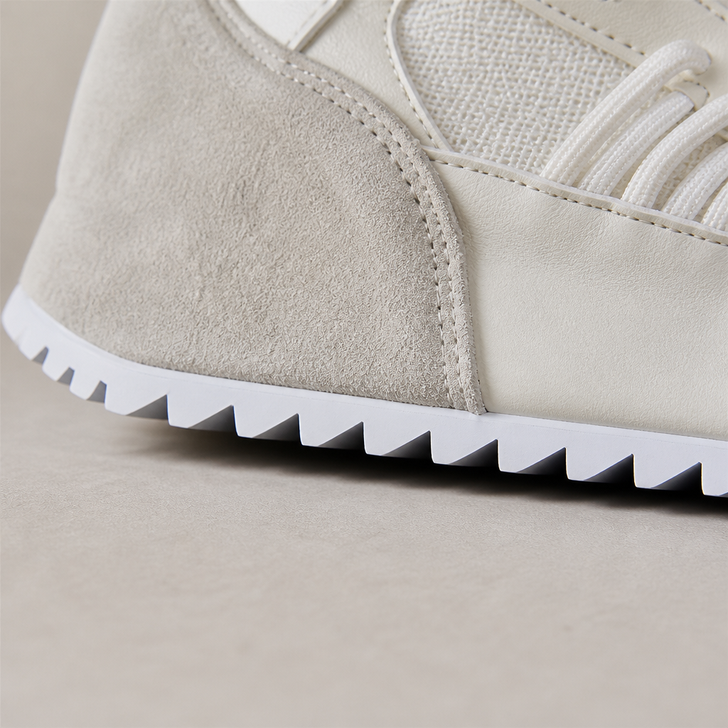 StridePro™ – Heritage Retro Runner Sneakers with Mesh & Suede Blend