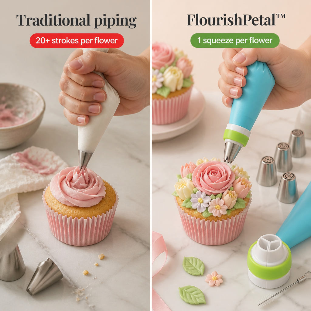 FlourishPetal™ — Pipe Picture-Perfect Peonies & Roses in a Single Squeeze